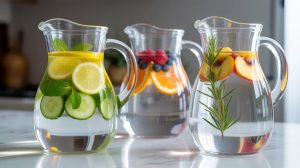 3 aguas de sabor que combinan con tu jarra de cristal
